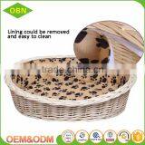 Wholesale Handmade Rattan Cat Basket Natural Wicker Dog Basket thumbnail-4