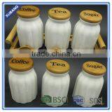 Milk Bottle Shape Mini Jar Small Ceramic Jar Mason Jar With Lid thumbnail-1