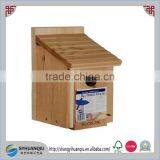 Shabby Chic Wooden Bird House. Rustic Wooden Bird Feeder, Nesting Cage thumbnail-1