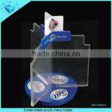 3 Side Acrylic Menu Stand thumbnail-2