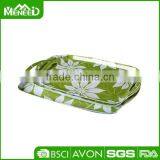 Promotion Snowflake & Tree Printed X'mas Banquet Serving Trays, Anti-slip Christams Party Melamine Plastic Food Tray With Handle thumbnail-4