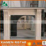 For Sale Natural Yellow Marble Fireplace Surround Mantel RST-FP-DLS107 thumbnail-1