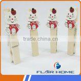 Cheap Beautiful Art Wooden Pegs Mini Clothespins thumbnail-1