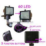 60 LED SOLAR POWER RECHARGEABLE PIR MOTION OUTDOOR SENSOR SECURITY LIGHT GARDEN thumbnail-3