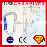 D Type Mountain Climbing 23KN Aluminum Carabiner With CE Certificate thumbnail-4