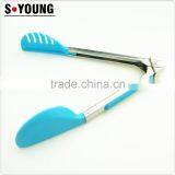 35029 Mini Slotted Nylon Kitchen Tongs BBQ Cooking Food Salad Tongs thumbnail-3