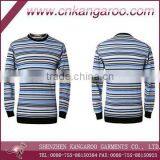 2013 Spring Mens Round Neck Longsleeves Pinstriped T-shirts thumbnail-1
