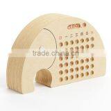 2016 Kids Wooden Fancy Elephant Design Calendar thumbnail-1
