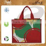 PP Laminated Jute Tote Bag With Web Handle & With Three Color Front & Back Print thumbnail-1