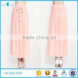 Chiffon Pleated Belt at Front Latest Model Full Skirt Ladies thumbnail-1