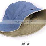 Factory Direct Top Quality Bucket Chrome Double Sided Cotton Fisherman Plain Denim Cap thumbnail-4