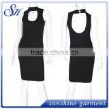 Black Hollow Out Hanging Neck Wholesale For Sexy Women thumbnail-2