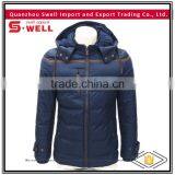 Custom Winter Men 100% Polyester Quilted Bomber Jacket thumbnail-1