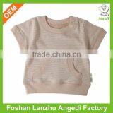 Custom Baby Clothing Wholesale Softy Organic Cotton Elastane Pullover t Shirt thumbnail-1