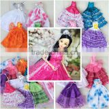 Lovebaby large barbie fashion doll beautiful clothes for kids wedding dressing barbie doll sets changeable clothing
