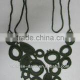 Wholesale Dark Color Cotton Crochet Collar for Ladies Clothes thumbnail-1