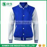 Top Fashion Custom Made Slim Fit Korean Style Royal Blue Mens School Varsity Jacket thumbnail-5
