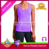 High Quality Fitness Wholesale Plain White Stripe Sport Tank Top thumbnail-5