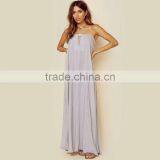 OEM Strapless Maxi Shift Dress With Keyhole One Fits All Plus Size Dresses thumbnail-2