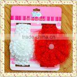 Multi-style Flower Plain Baby Girl's Headband Set for Baby Gift thumbnail-4