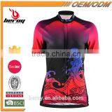 BEROY Recommend Newest Design Women's Bike Jersey,short Sleeve Biking Apparel Top thumbnail-1