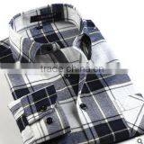 White and Black Plaids Flannel Leisure Shirt for Boys Soft Warm Fashionable Shirt Design for Men 2015 thumbnail-1