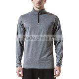 Men Clothing Workout Sports Pullover Half Zip Cotton Fleece Sweatshirt thumbnail-1