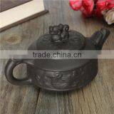 New Arrival Chinese Dragon Kung Fu Tea Sets Yixing Purple Clay Teapot Black Teacup 3 Pcs/Set Tea Service High Quality Tea Set thumbnail-2