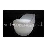 White Plastic Illuminated Leisure Led Bar Stools Light Back Chair for Club Party Wedding thumbnail-1