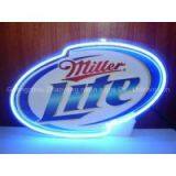 T129 MILLER LATE Handicrafted Real Glass Tube Neon Signs for Store Display and Advertising. thumbnail-1