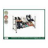 Customized Metal Shoe Display Racks Shelf Storage Unit Two Layer , Power Coated thumbnail-1
