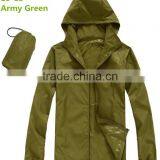 Rose Red Windbreaker Lightweight Hooded Pullover Packable Jacket With Bag thumbnail-6