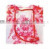 Customized printed pp flower bag/promotion handle bag