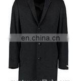 Man's Nape To Waist Charcoal Houndstooth Fitted Overcoat thumbnail-1