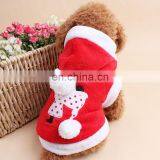 2016 New Arraival Pet Dogs Christmas Deer Clothing With Cap Coral Cashmere Pet Clothing