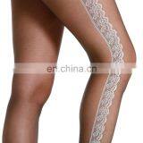 Beautys LoveTransparent White Lace Jacquard Stocking Sexy Hot Women Stocking Fishnet Pantyhose Girls thumbnail-2