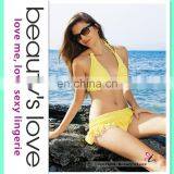Sexy Lace Bikini With Halter Bra and Miniskirts Beach Wear thumbnail-1