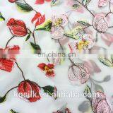 New Design Silk Georgette Fabric Embroidery Designs Flowers Rose Fabric thumbnail-4