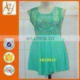 Short Sleevel Woman Chiffon Top and Lady Shirts Design thumbnail-1