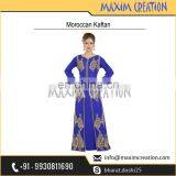 Top Rated Moroccan Party Wear Caftan With Beautiful Unique Embroidery Design 6453 thumbnail-4
