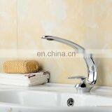 Hot Brass Cool Black Flat Curve Faucet Mixed Water Tap Hotel thumbnail-2