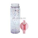 2020 New Arrivals Trending Products Double Wall Plastic Water Bottle With Flip Straw thumbnail-1