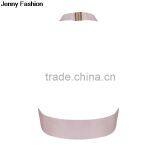 Summer Dress Jenny Fashion 2016 New Halter Beige Black White Sey Bandage Fashion Crop Top Bandage Bodycon Women Wearing thumbnail-2