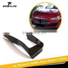 Carbon Fibre Front Bumper Fins Canards for Maserati Ghibli 2018 thumbnail-4