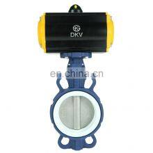 DKV DN50 Hidraulic Actuator Air Control Pneumatic Actuator Steam Control Valve Tri Clamp 3 Way Ball Pneumatic Valve thumbnail-4