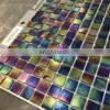 Irridiscent Color Bathroom Mosaic Tiles and Swimming Pool Tile Mosaic Splash Back Hot Melting Glass Mosaics Tiles thumbnail-5
