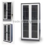 (DL-GC2) White Simple Glass Bookcase Cabinet for Sale with Adjustable Inner Shleves/Glass Display Cabinet