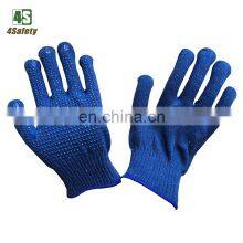4SAFETY 10G Grey String Knitted Cotton PVC Dotted Gloves Work thumbnail-3