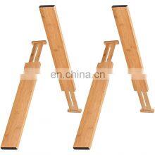 Bamboo Telescopic Divider Adjustable Kitchen 4 Drawer Organizer Partition Expandable Drawer Dividers thumbnail-5