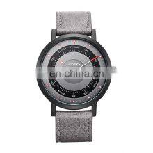 SINOBI Watch Brand Man Fashion Alloy Case Wristwatch Leather Band Man Watch Casual S9809G thumbnail-1